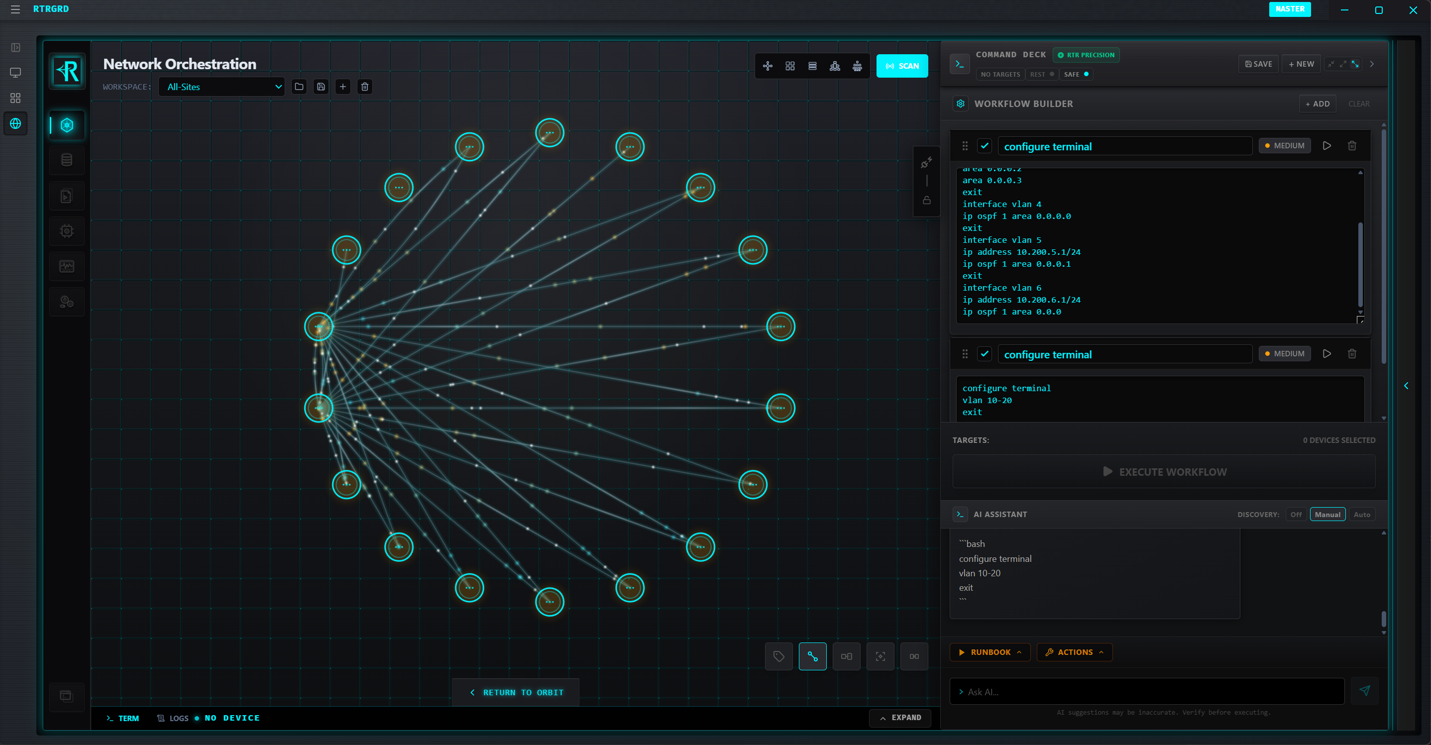 Topology with Workflow Builder